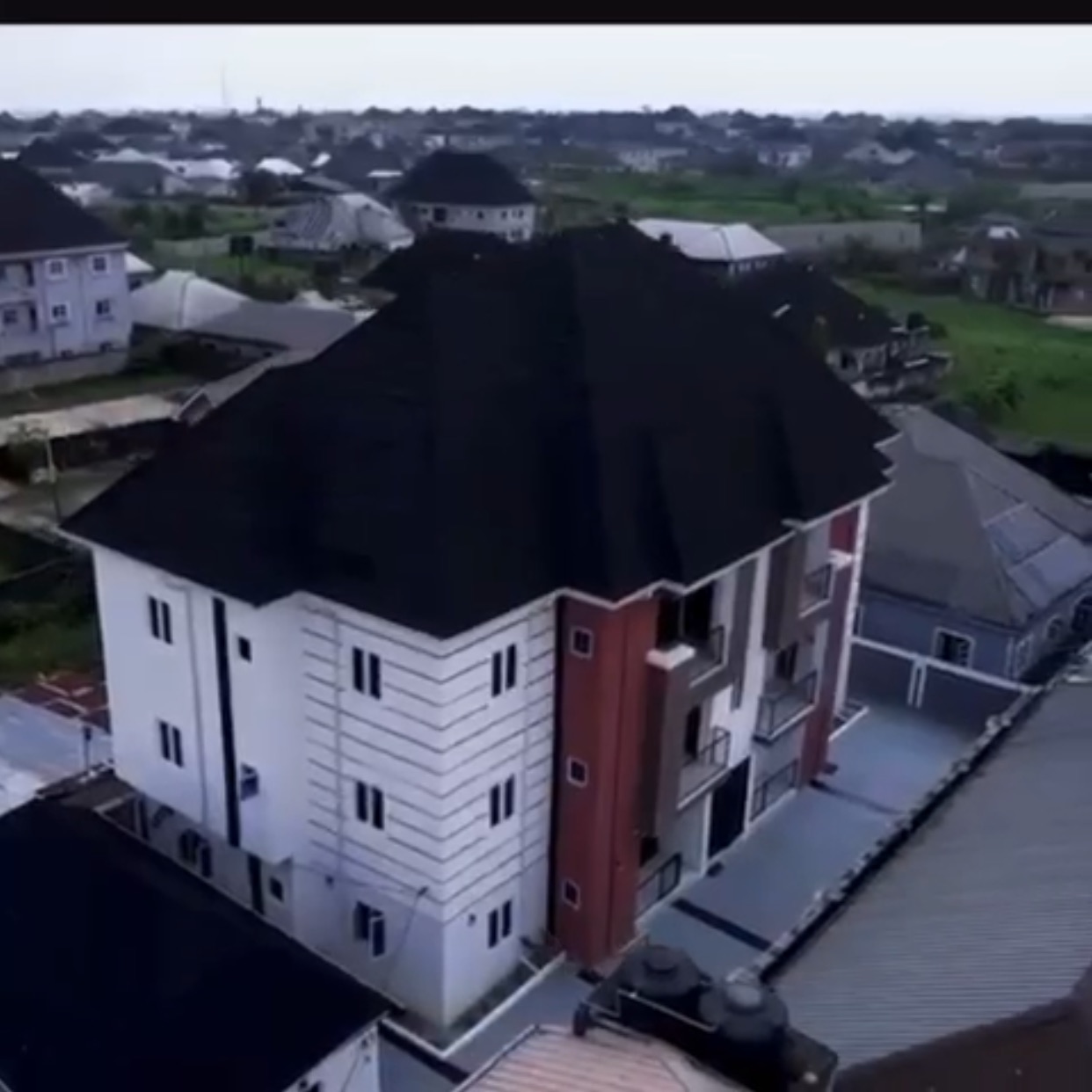 Aerial view of an investment property