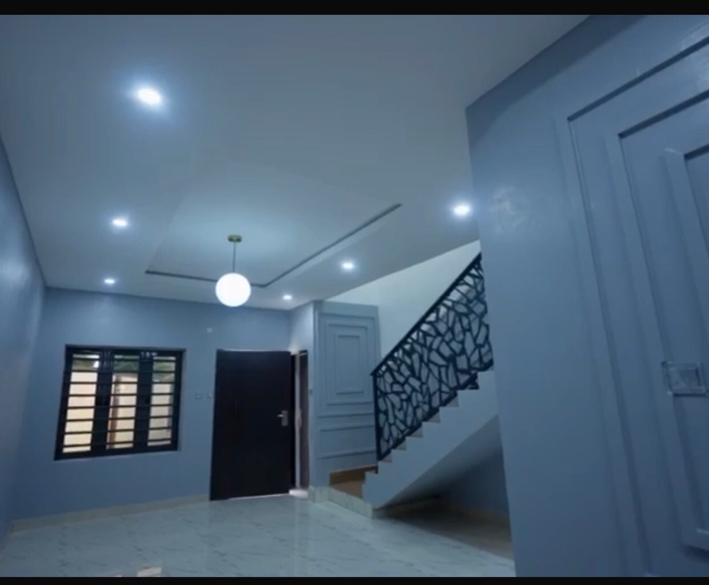 Bright finished interior and staircase